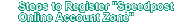 Steps to register "Speedpost Online Account Zone"