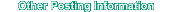 Other Posting Information